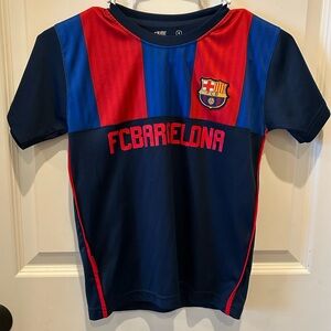Kids FCB Barcelona Messi moisture wicking shirt